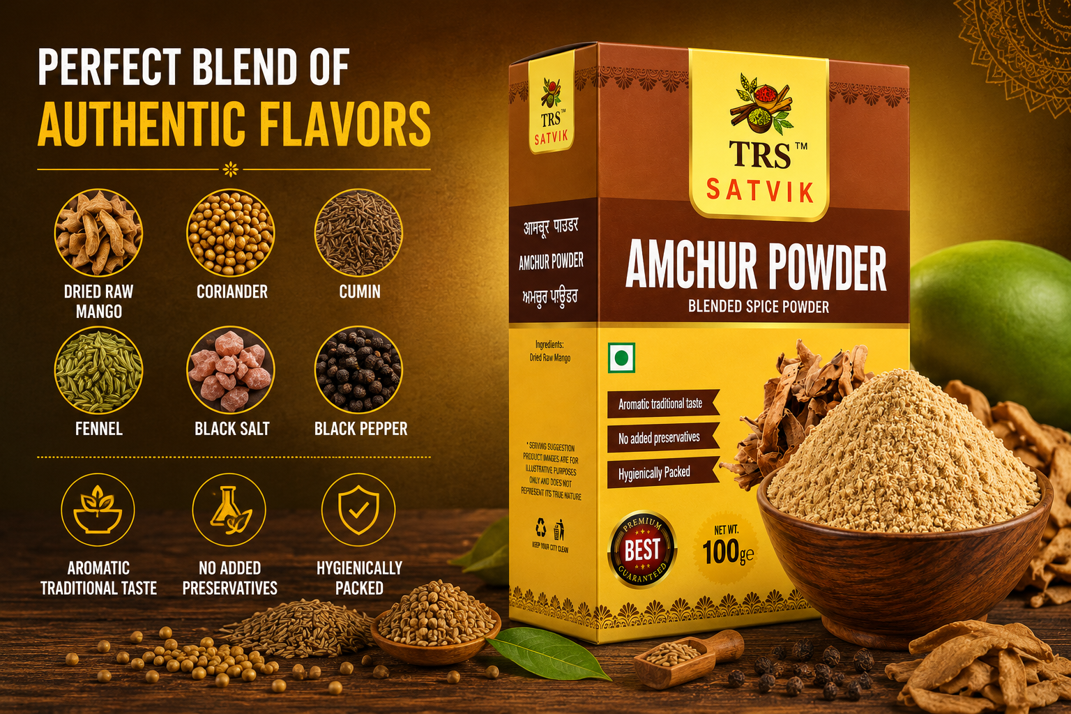 TRS Satvik Amchur Powder (100gm)