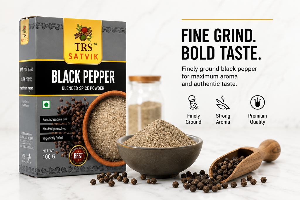 TRS Satvik Kali Mirch (Black Pepper Powder) (100gm)