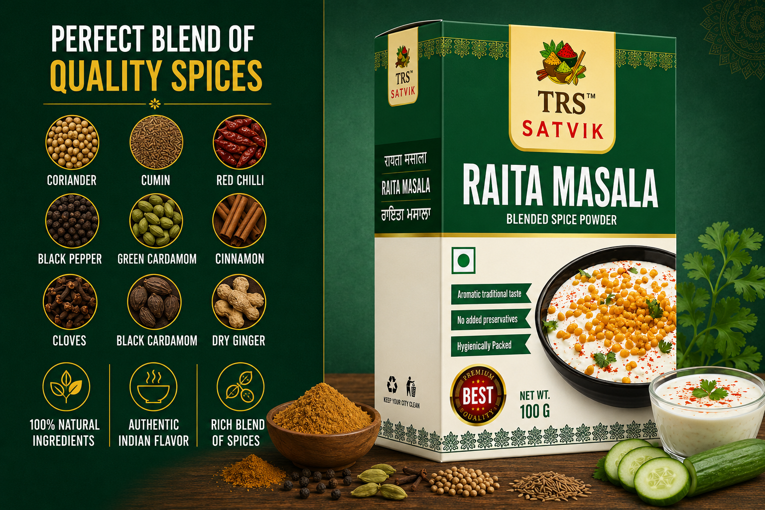 TRS Satvik Raita Masala (100gm)