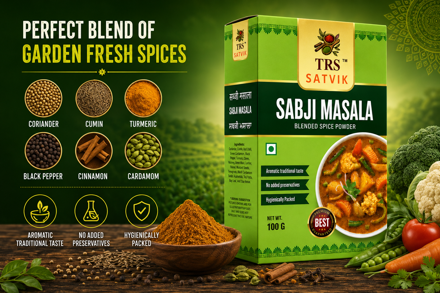 TRS Satvik Sabzi Masala (100gm)