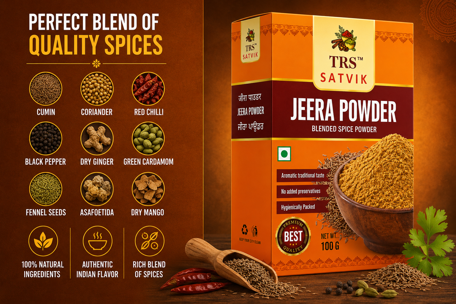 TRS Satvik Jeera Powder (100gm)