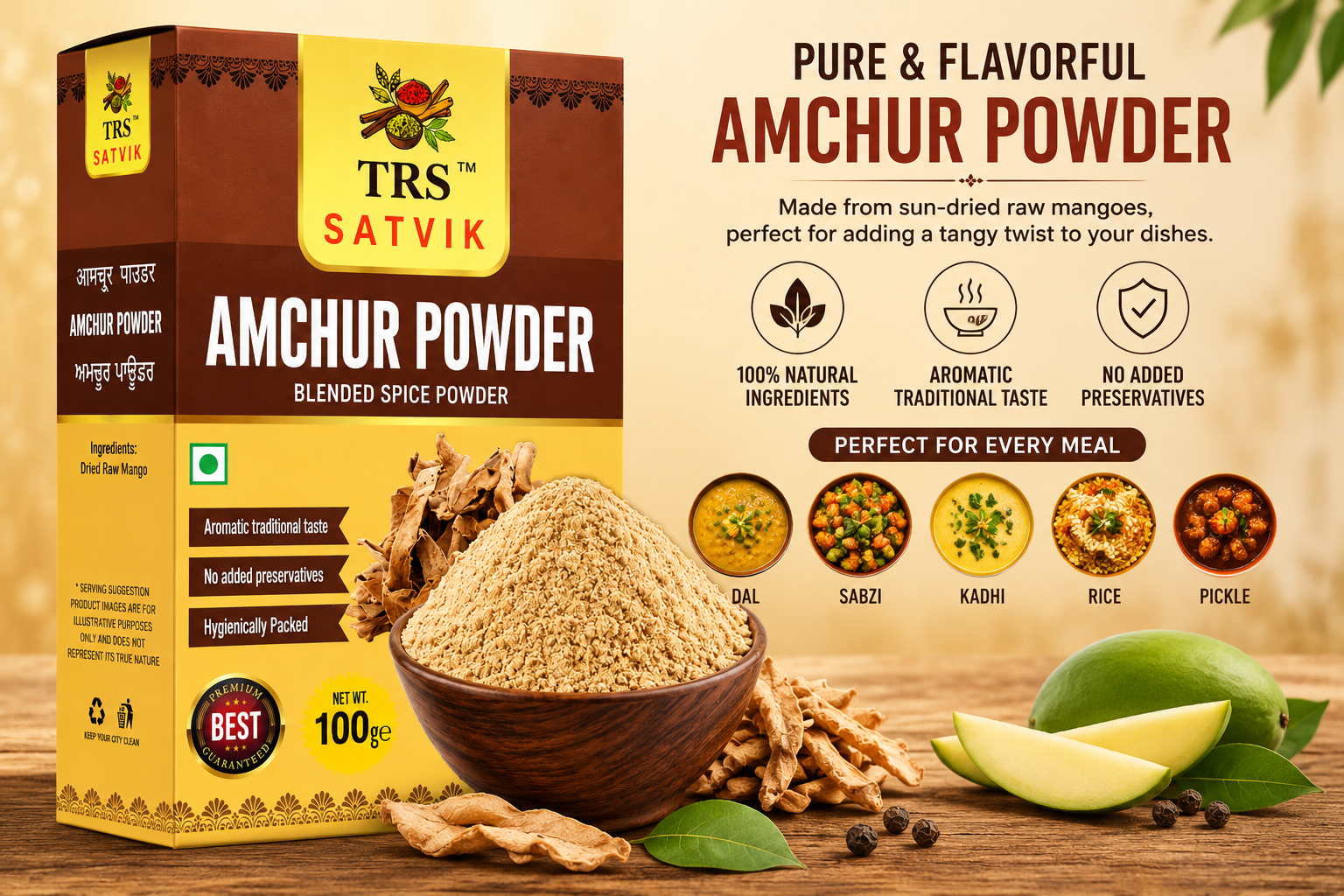 TRS Satvik Amchur Powder (100gm)
