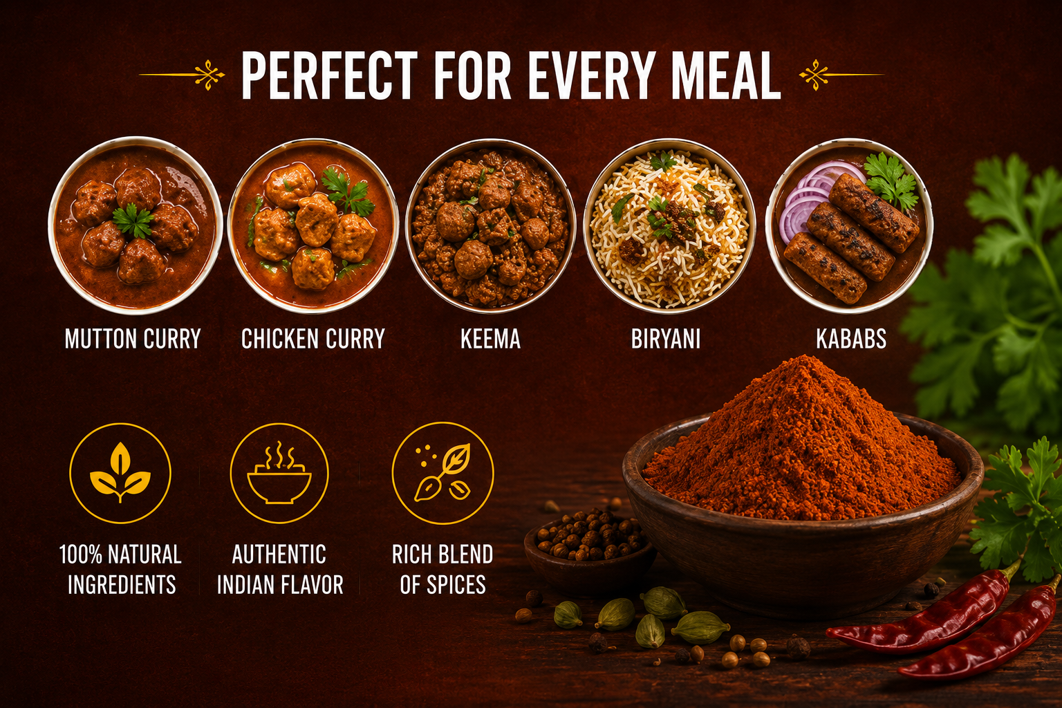 TRS Satvik Meat Masala (100gm)