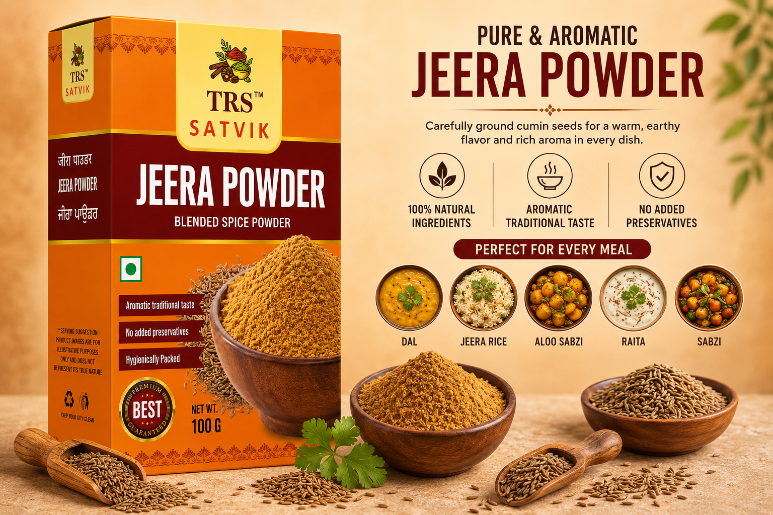 TRS Satvik Jeera Powder (100gm)