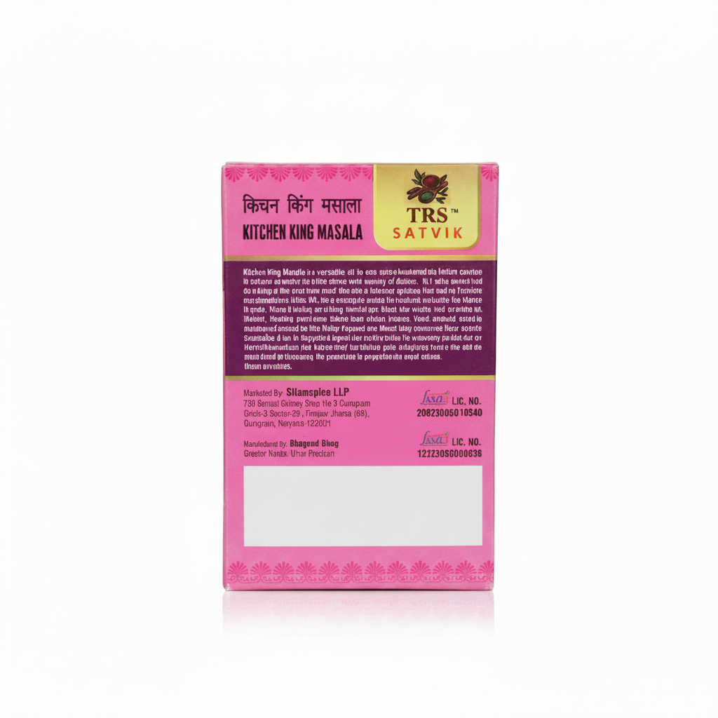 TRS Satvik Kitchen King Masala - Back View