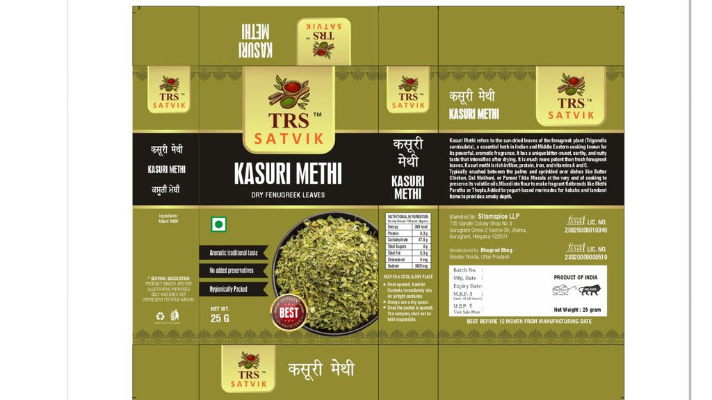 TRS Satvik Kasuri Methi (Dried Fenugreek Leaves) (25gm)